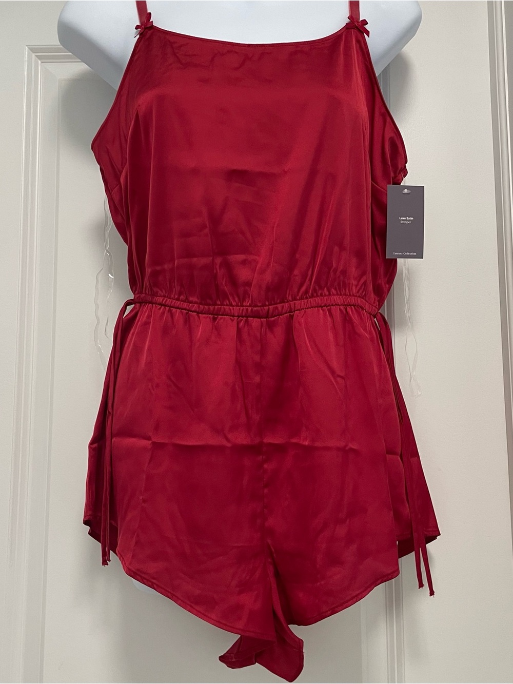 Auden Luxury Collection Burgundy Sleep Romper, S